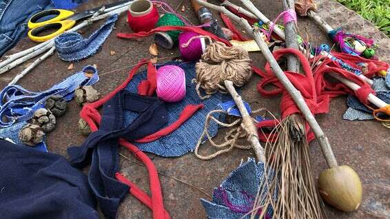 שרביט קסמים מחומרים מקוריים // צילום: החברה להגנת הטבע